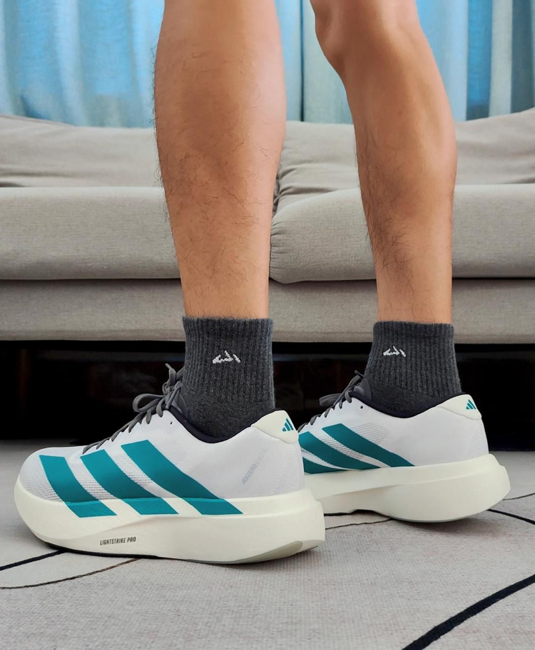 adidas Adizero Evo SL White Pure Teal