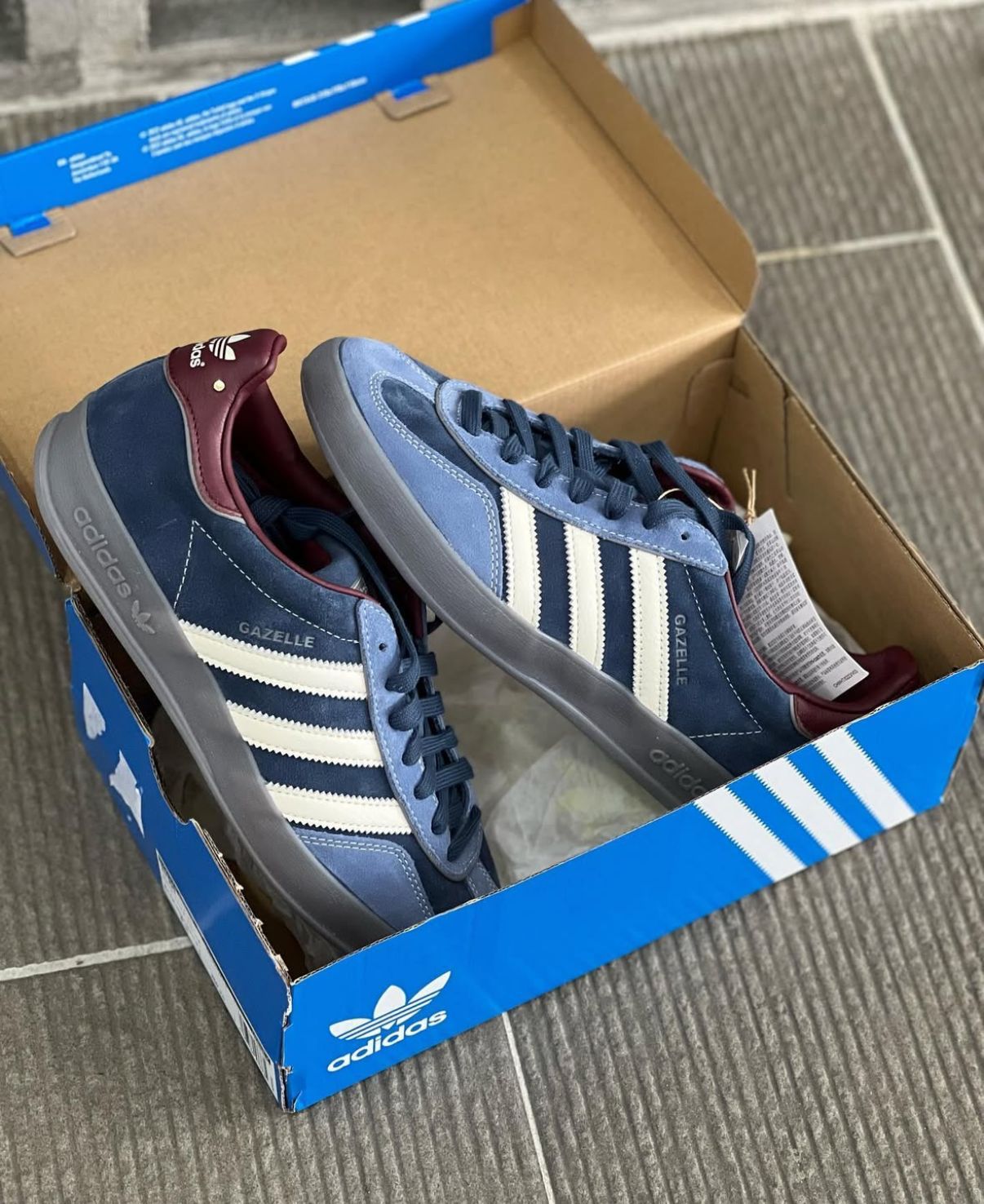 Adidas Gazelle lndoor “Crew Navy burgundy”