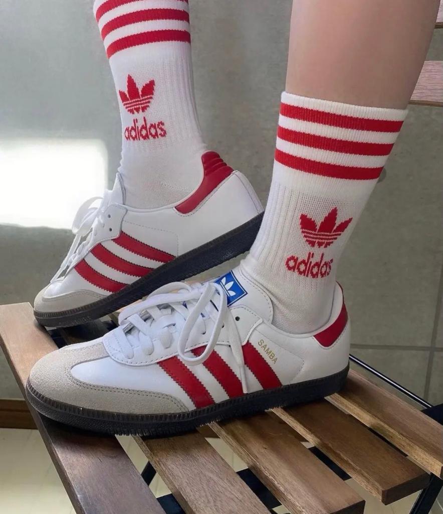 adidas Samba OG White Better Scarlet