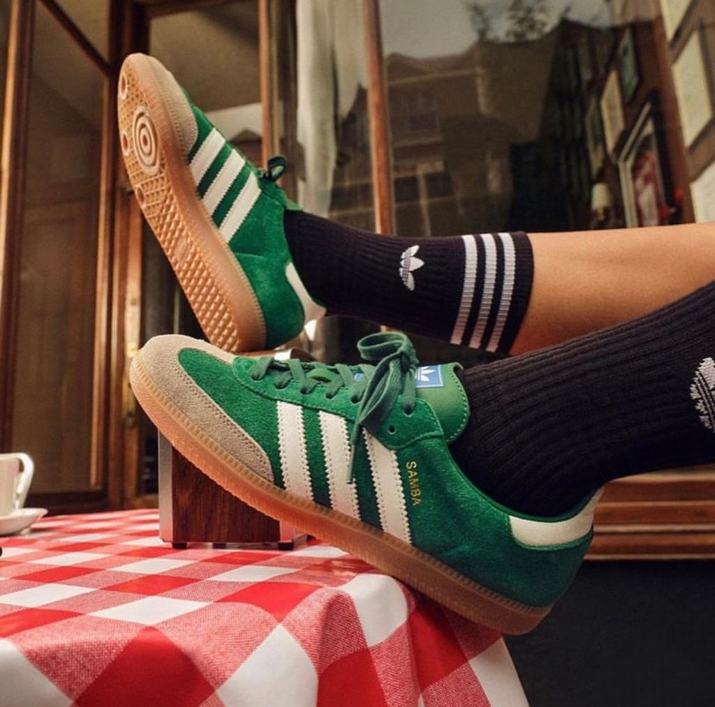 adidas Samba OG Collegiate Green Gum Grey Toe