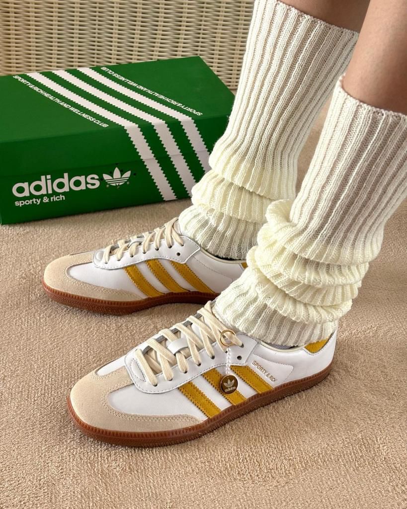 adidas Samba Sporty & Rich White Bold Gold