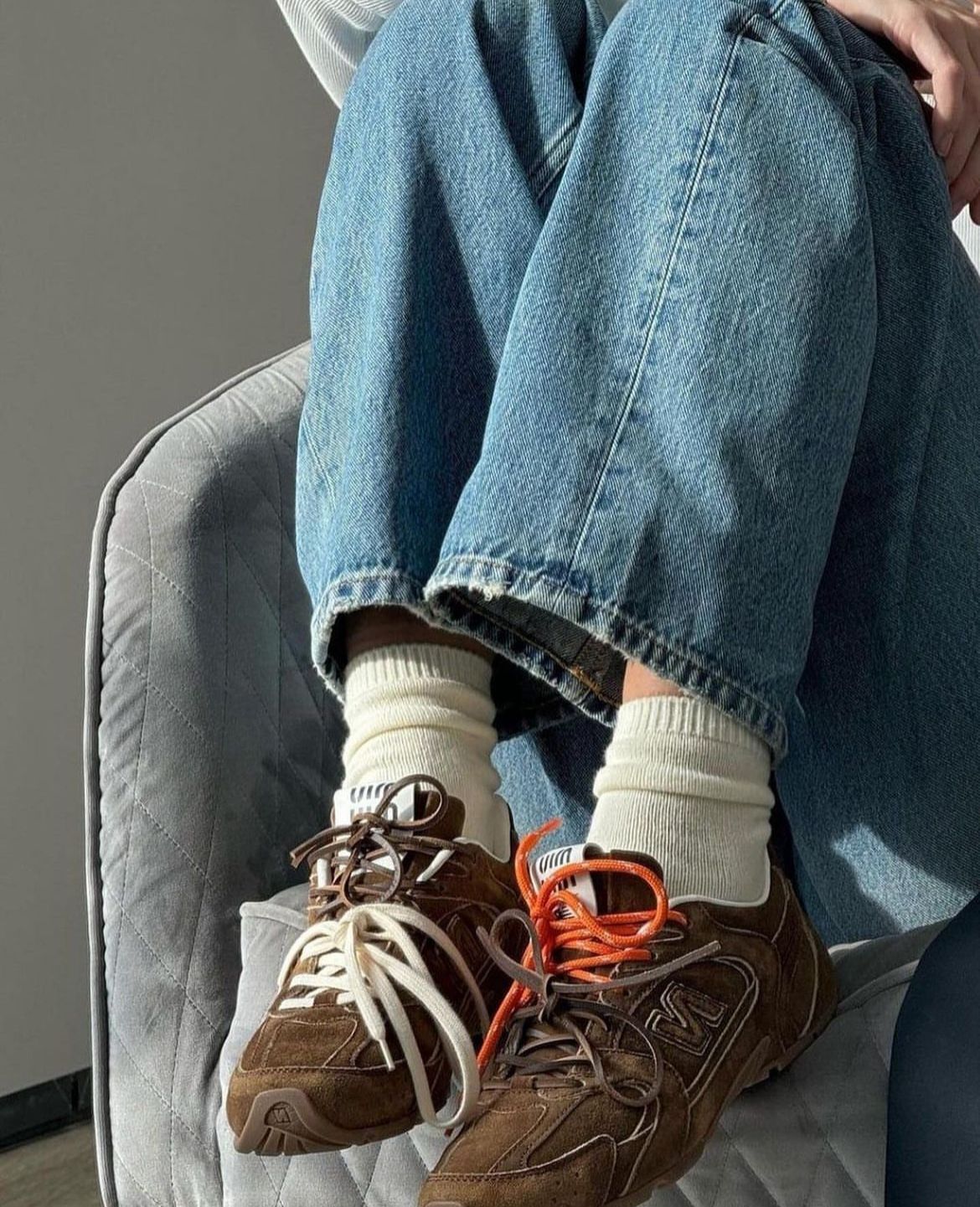 New balance & miumiu 2024 Model catwalk style