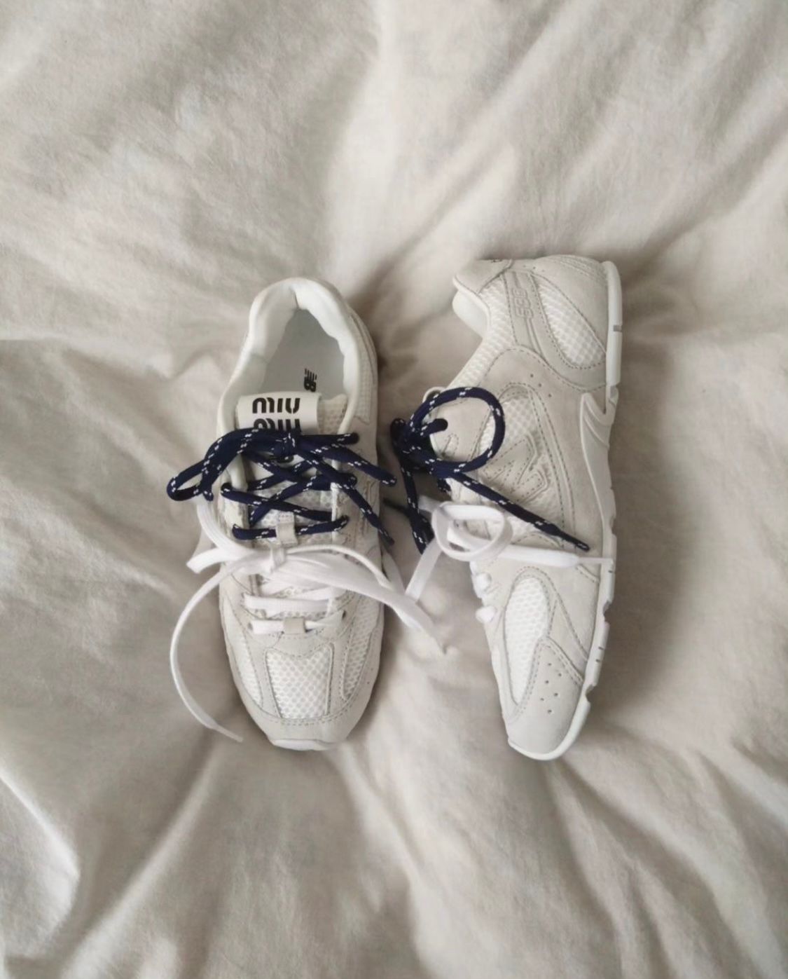 New balance & miumiu 2024 Model catwalk style
