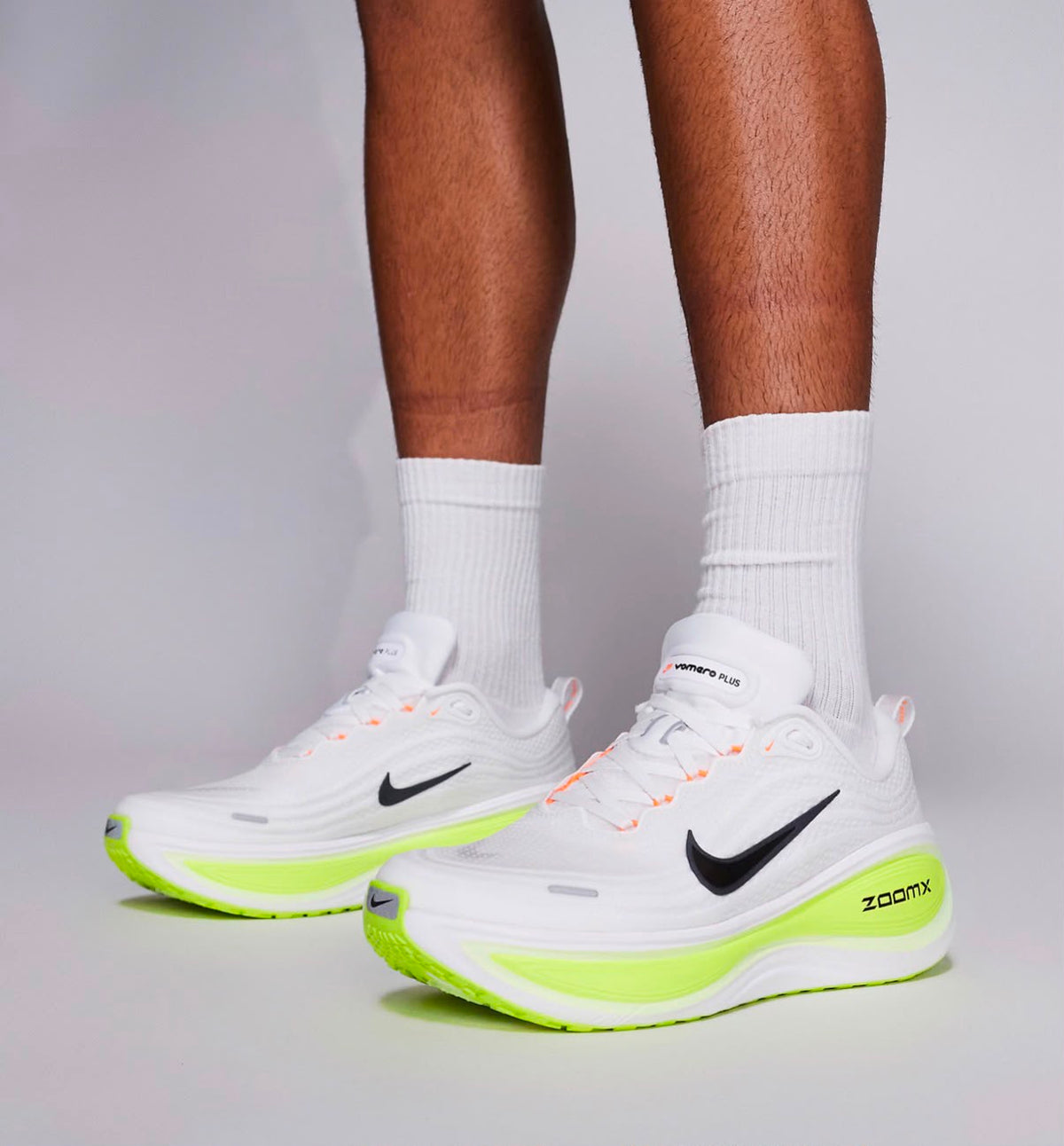 Nike Vomero Plus White Barely Volt Black