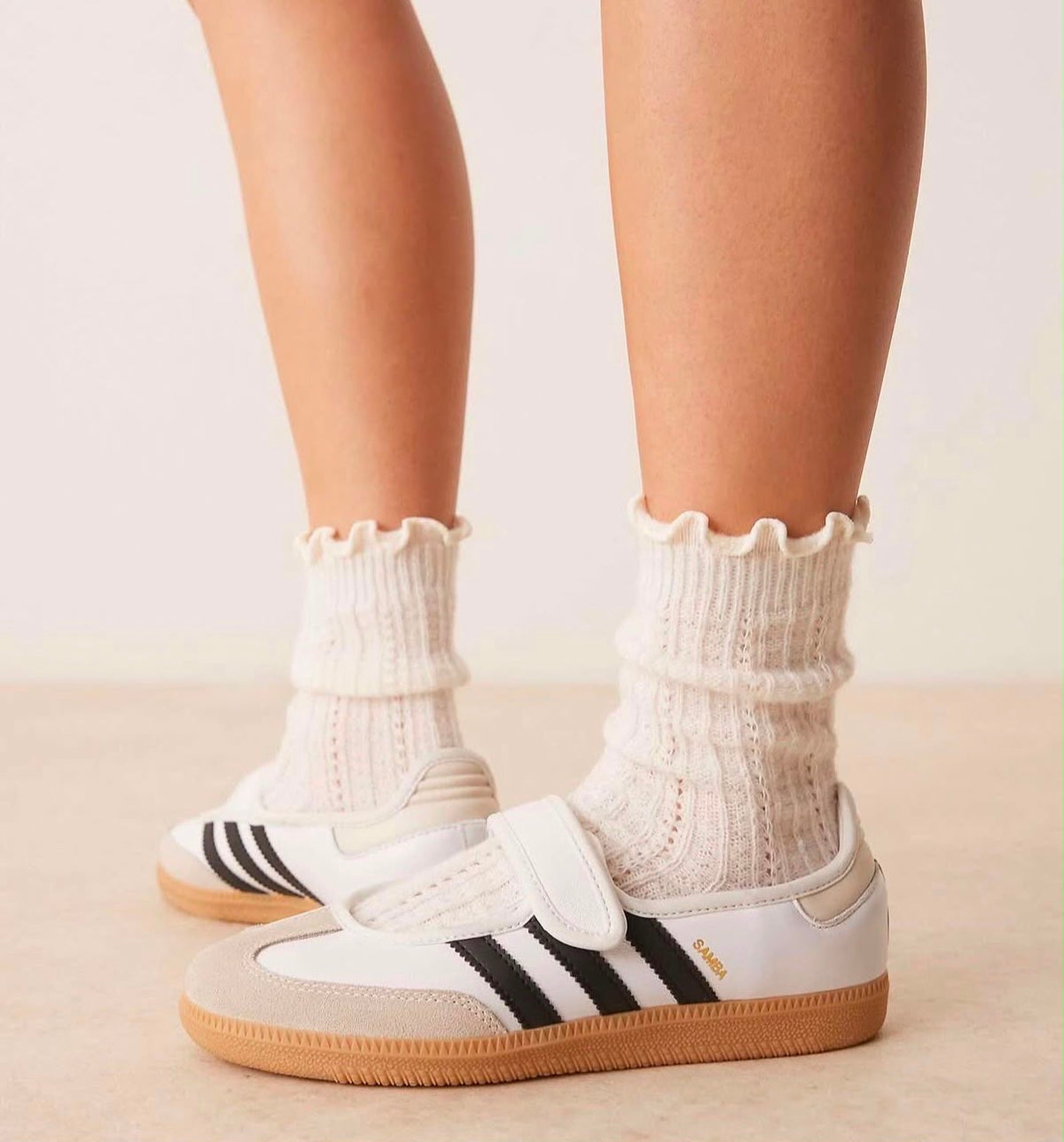 adidas Samba Jane - White Black Gum