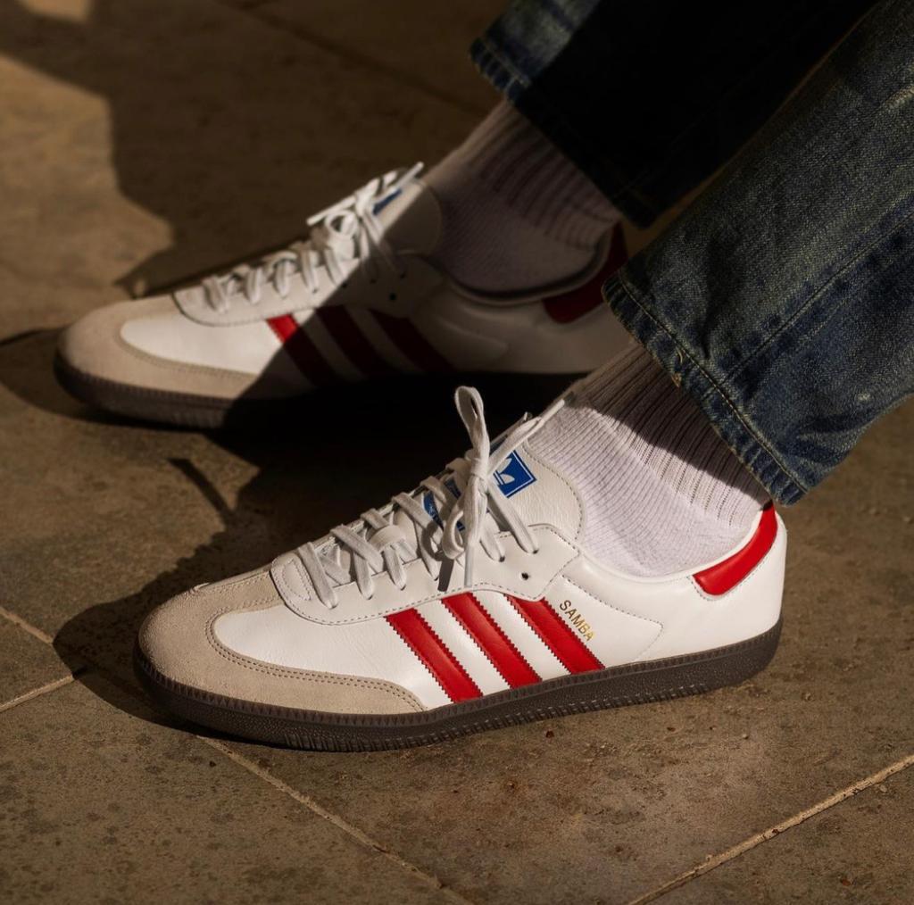 adidas Samba OG White Better Scarlet