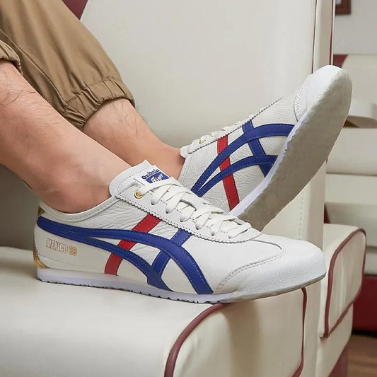 ASICS Mexico 66 White Blue Red Metallic Gold