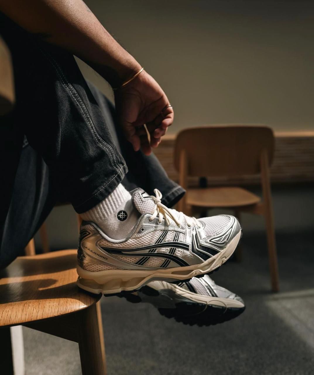 . ASICS Gel-Kayano 14 JJJJound Silver Black